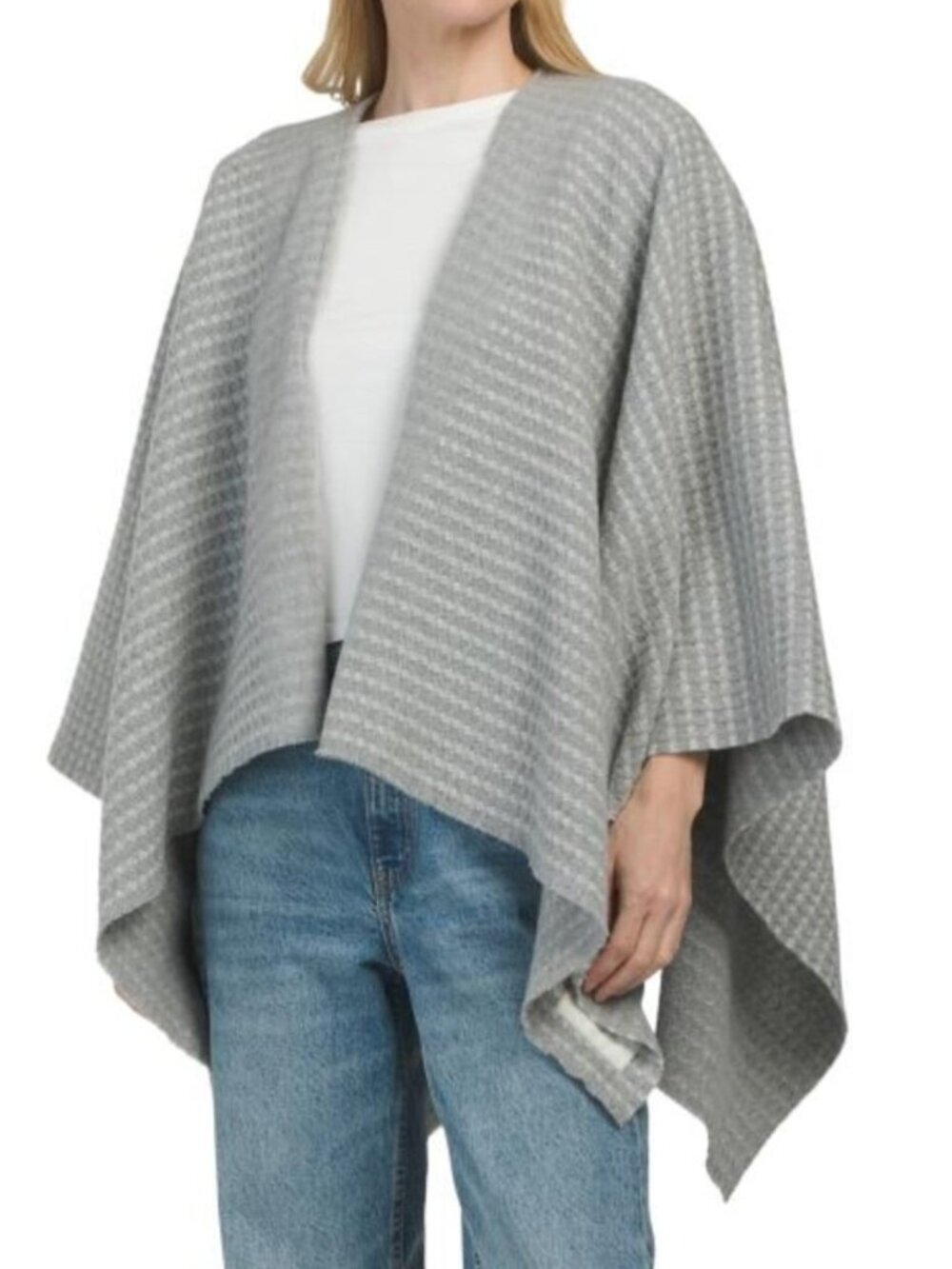 RAG & BONE Made In Italy Wool Joni Waffle Poncho
